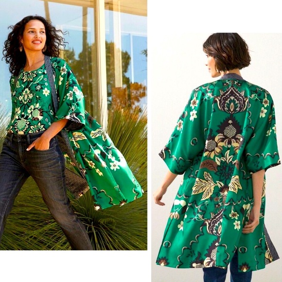 NEW Damask Melody Drama Kimono Covering Size S/M - Picture 1 of 9